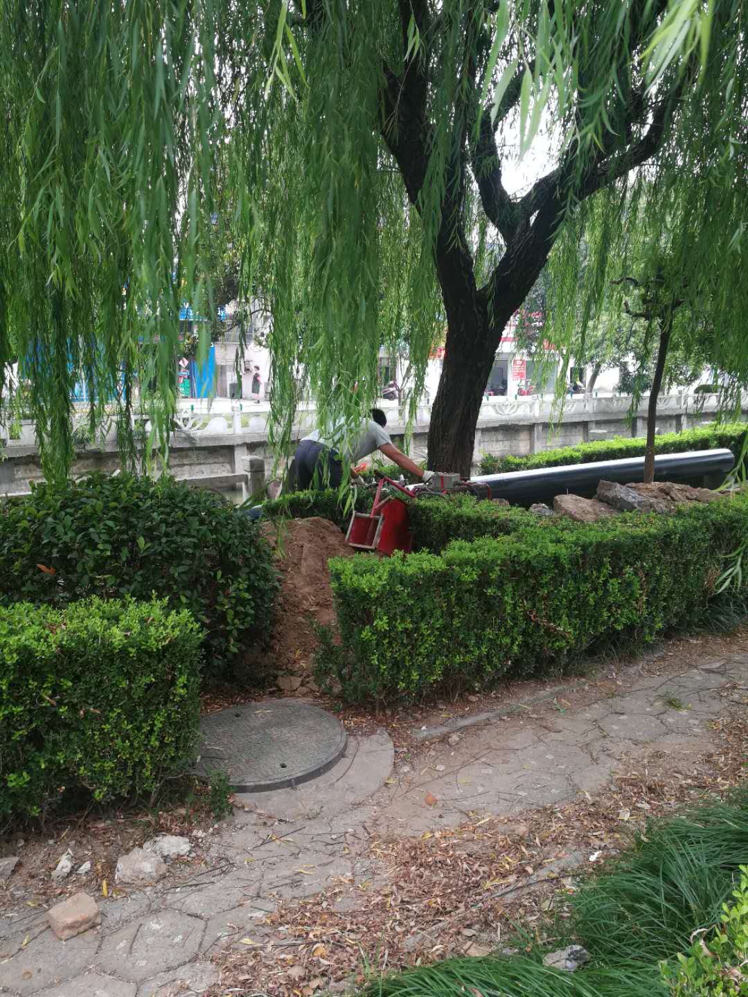 PE管施工現(xiàn)場(chǎng)